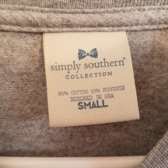 Simply Southern Gray Graphic Long Sleeve Tshirt - Picture 4 of 4